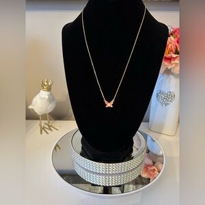 NWT! Kate Spade Gold-Tone Coral Social Butterfly Necklace